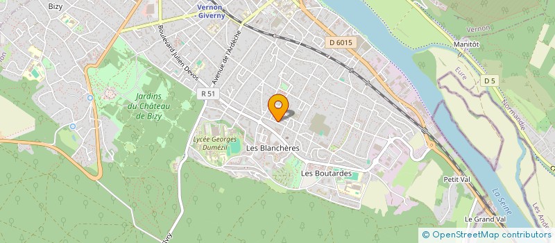 localisation de l'entreprise DENTAL SERVICE  VERNON