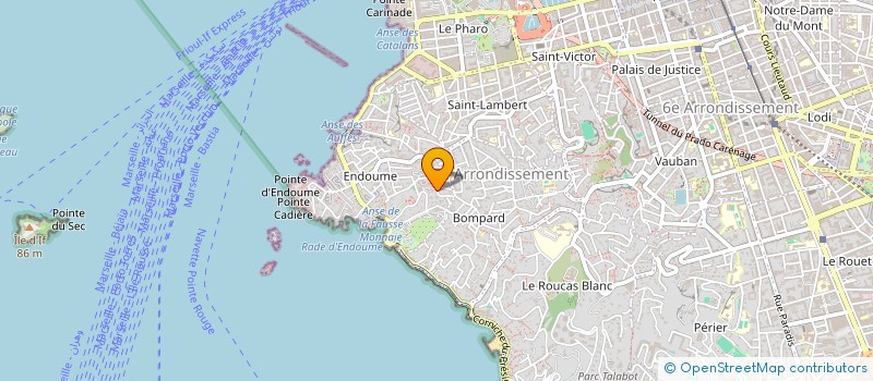 localisation de l'entreprise DENTAL SOUTH MASSILIA à MARSEILLE
