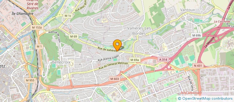 localisation de l'entreprise DENTAL STUDIO à METZ