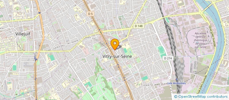 localisation de l'entreprise DENTAL VITRY SELARL DE CHIRURGIENS DENTISTES à VITRY-SUR-SEINE