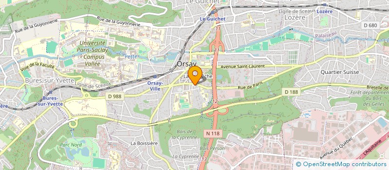 localisation de l'entreprise DENTAL XPERT  ORSAY