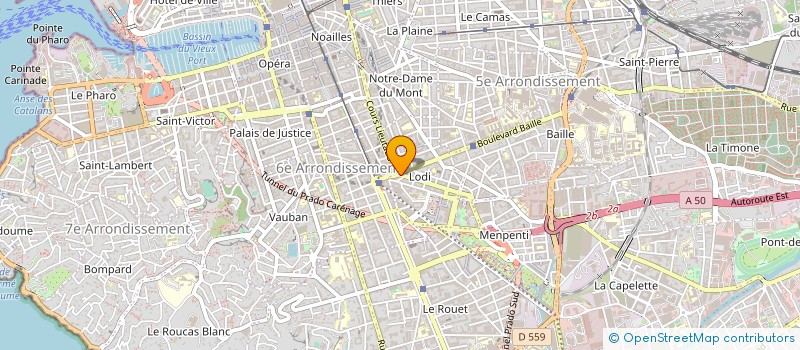 localisation de l'entreprise DENTALEF à MARSEILLE