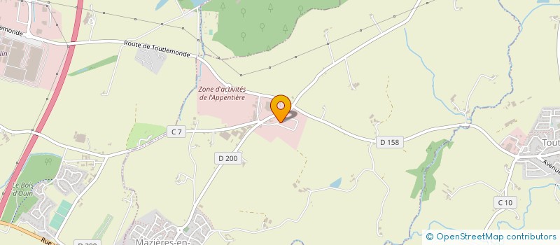 localisation de l'entreprise DENTALHITEC à MAZIERES-EN-MAUGES