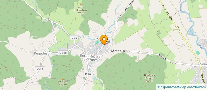 localisation de l'entreprise DENTALIA  ENCAUSSE-LES-THERMES