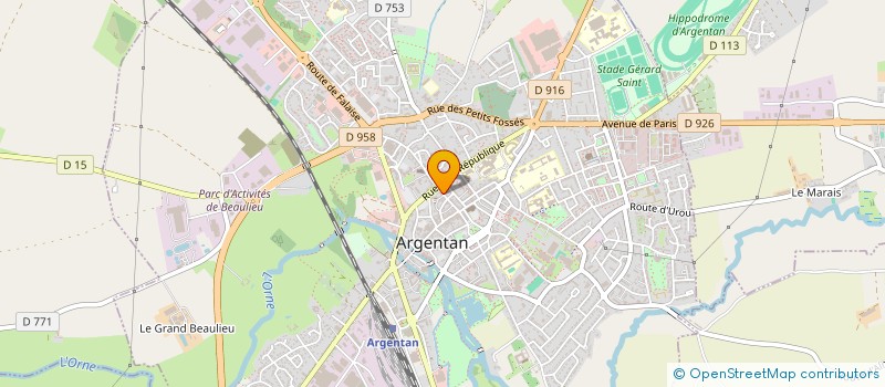 localisation de l'entreprise DENTALIB à ARGENTAN