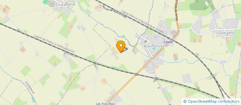 localisation de l'entreprise DENTALINE  BAVINCHOVE