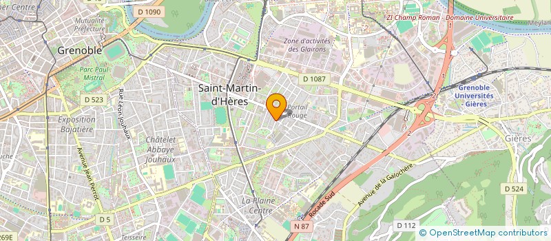 localisation de l'entreprise DENTALIUM  SAINT-MARTIN-D'HERES