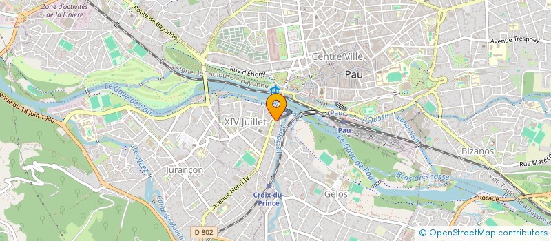 localisation de l'entreprise DENTALLOYS à PAU