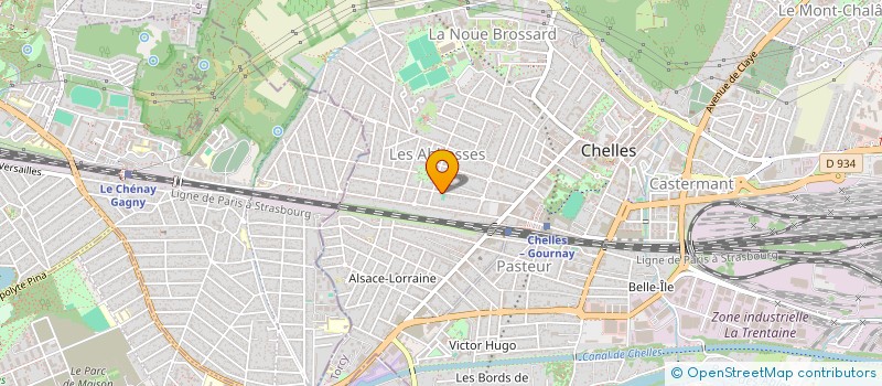 localisation de l'entreprise DENTALMED à CHELLES