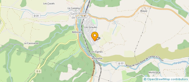 localisation de l'entreprise DENTALOC  SAINT-ROME-DE-CERNON