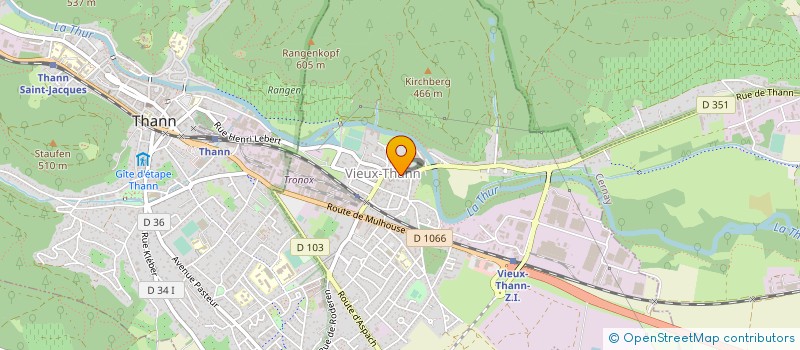 localisation de l'entreprise DENTALSA  VIEUX-THANN