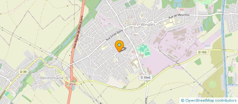 localisation de l'entreprise DENTALWAY  HULLUCH