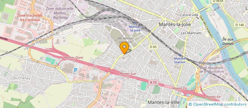 localisation de l'entreprise DENTALXPERT  MANTES-LA-VILLE