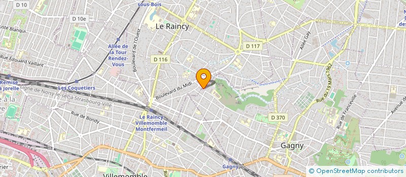 localisation de l'entreprise DENTALY à LE RAINCY