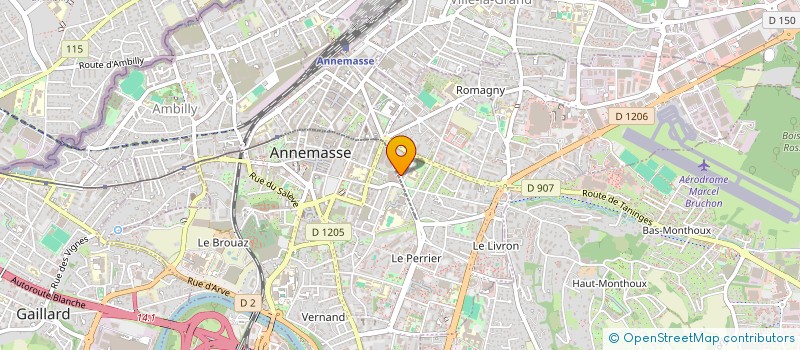 localisation de l'entreprise DENTAND DSM à ANNEMASSE