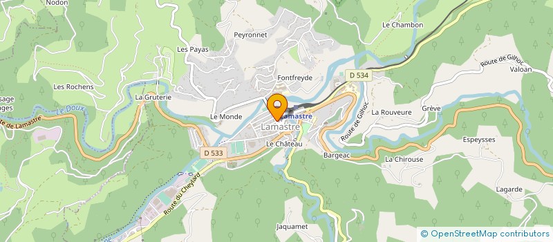 localisation de l'entreprise DENTARIUS à TOURNON-SUR-RHONE