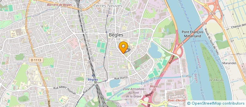 localisation de l'entreprise DENTATIM à BEGLES