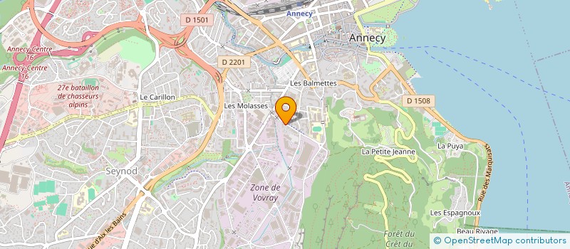 localisation de l'entreprise DENTDICAP 74 à ANNECY