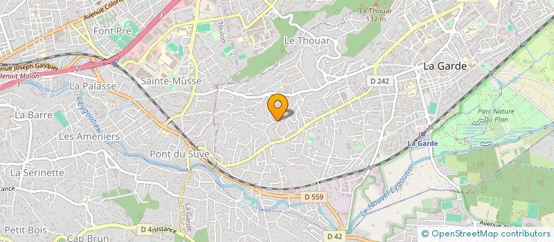 localisation de l'entreprise DENTEA 83 à LA GARDE