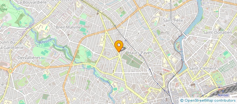 localisation de l'entreprise DENTEAM à NANTES