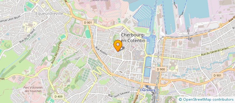 localisation de l'entreprise DENTEAM  CHERBOURG-EN-COTENTIN