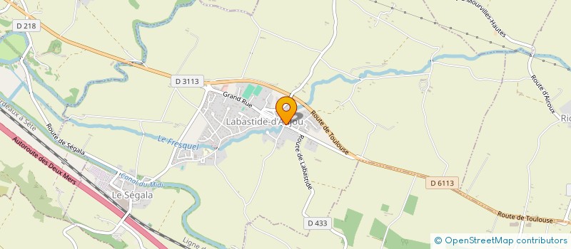 localisation de l'entreprise DENTECH à LABASTIDE-D'ANJOU