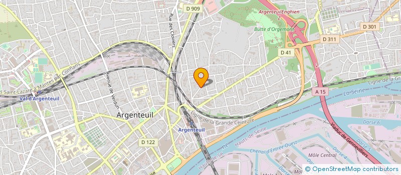 localisation de l'entreprise DENTECH-LAB à ARGENTEUIL