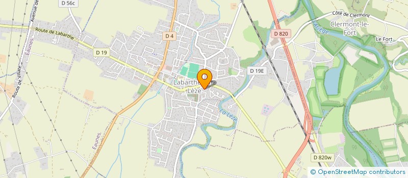 localisation de l'entreprise DENTECH-LABO à LABARTHE-SUR-LEZE