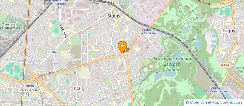 localisation de l'entreprise DENTEETH à STAINS