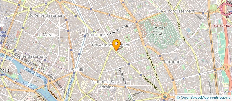 localisation de l'entreprise DENTEGO VOLTAIRE  PARIS