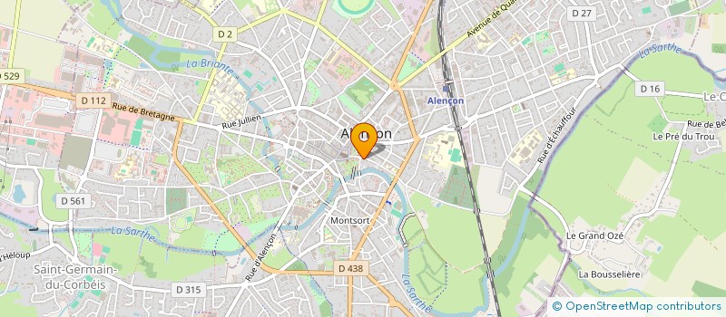 localisation de l'entreprise DENTELLE & PATRIMOINE à ALENCON