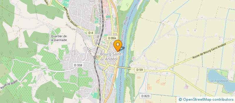 localisation de l'entreprise DENTELLES DE FRANCE à BOURG-SAINT-ANDEOL