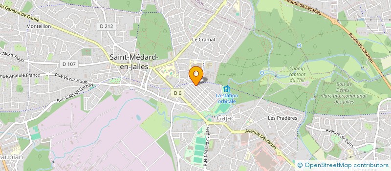 localisation de l'entreprise DENTEN à SAINT-MEDARD-EN-JALLES