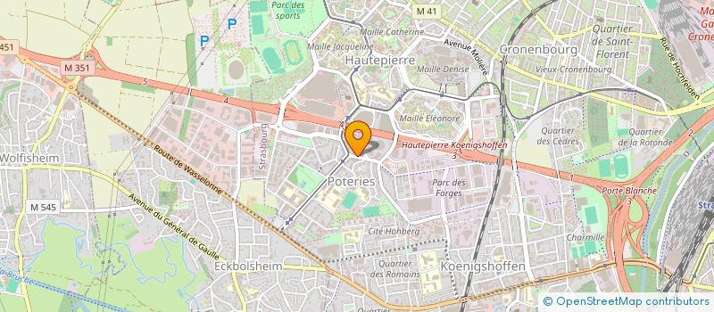 localisation de l'entreprise DENTEST à STRASBOURG