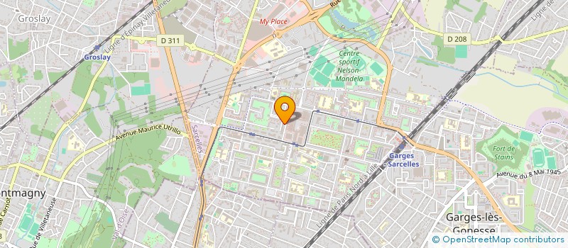 localisation de l'entreprise DENTHELP à SARCELLES