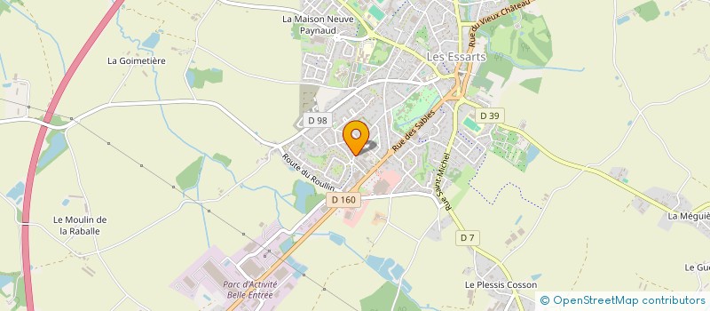 localisation de l'entreprise DENTHOUARS  ESSARTS-EN-BOCAGE