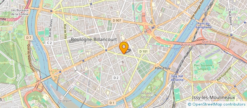 localisation de l'entreprise DENTIBORD  BOULOGNE BILLANCOURT