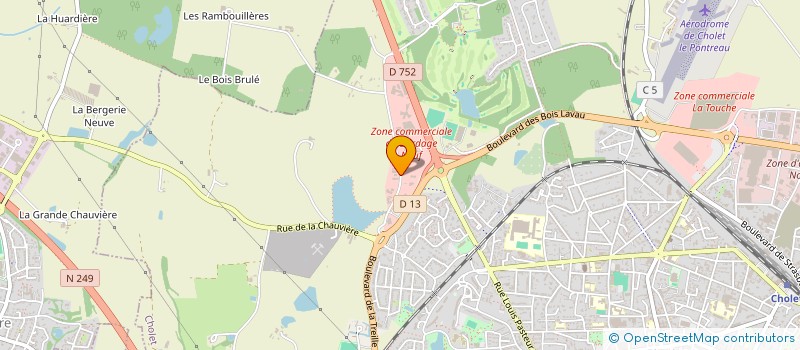 localisation de l'entreprise DENTIFRANCE 493 à CHOLET