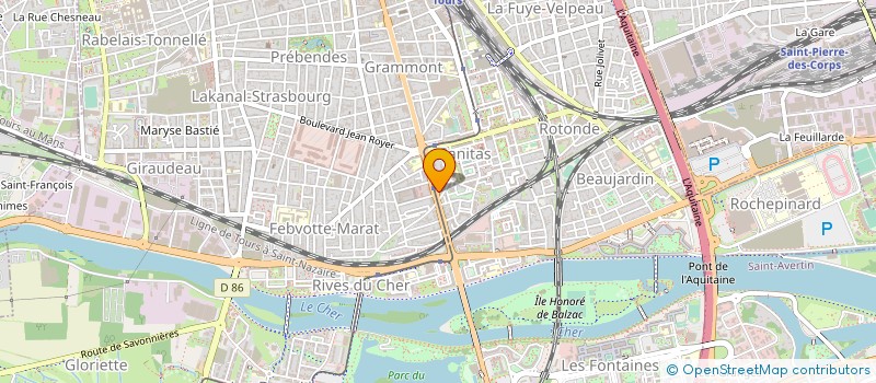 localisation de l'entreprise DENTIFRANCE  TOURS