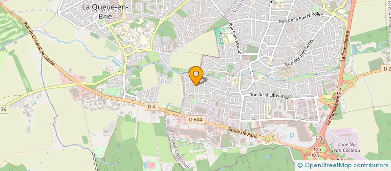 localisation de l'entreprise DENTIGNY à PONTAULT-COMBAULT