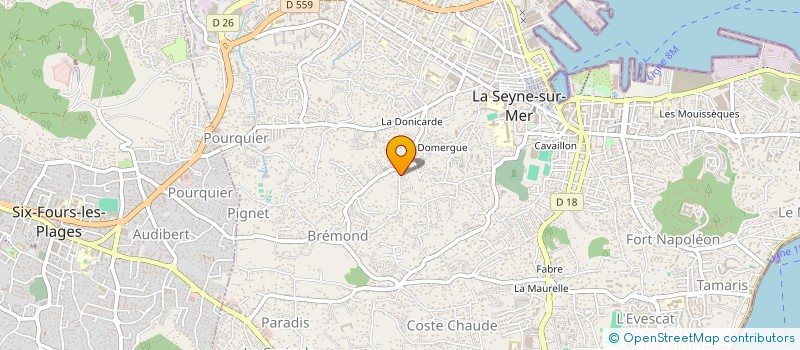 localisation de l'entreprise DENTILAB83  LA SEYNE-SUR-MER