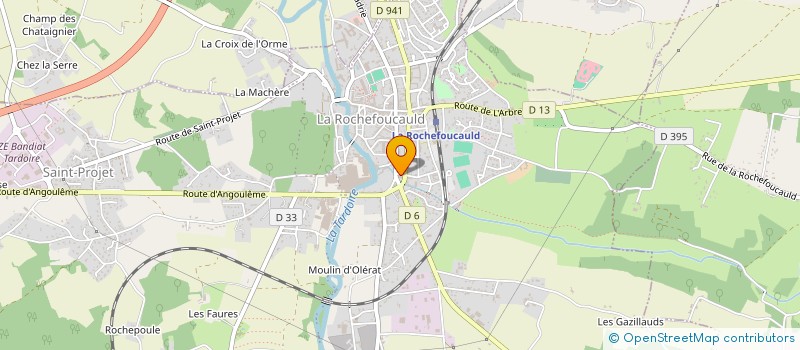 localisation de l'entreprise DENTILYS à LA ROCHEFOUCAULD-EN-ANGOUMOIS