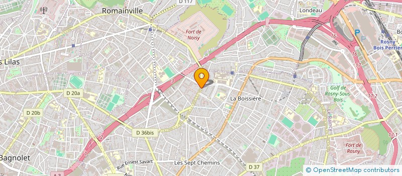 localisation de l'entreprise DENTISSIMO  MONTREUIL