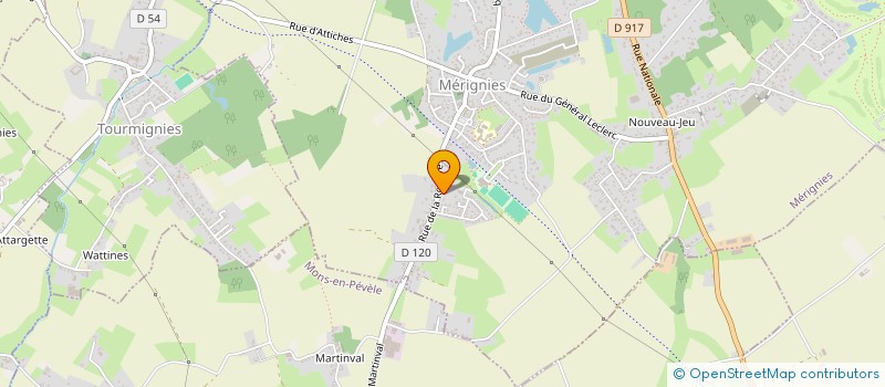 localisation de l'entreprise DENTISTA à MERIGNIES