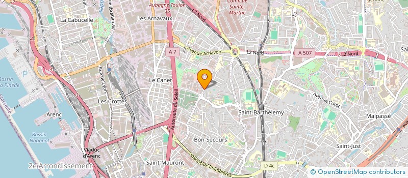 localisation de l'entreprise DENTISTECORP à MARSEILLE