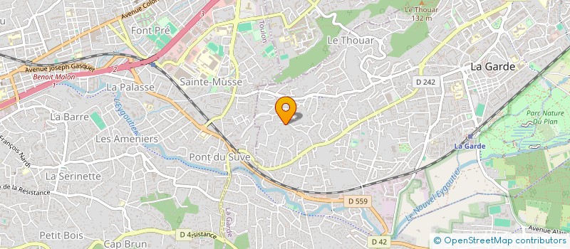 localisation de l'entreprise DENTISTERIE BIO LOGIQUE à LA GARDE