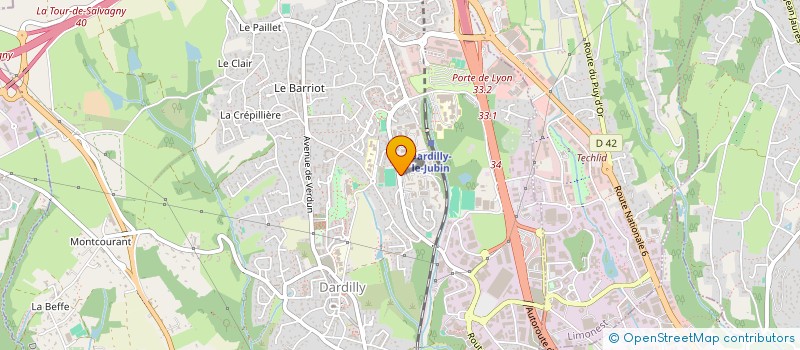 localisation de l'entreprise DENTITEK  DARDILLY