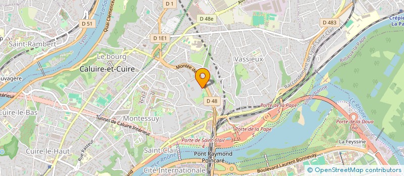 localisation de l'entreprise DENTOCARE AURA  CALUIRE-ET-CUIRE