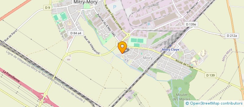 localisation de l'entreprise DENTRI TRANSPORT  MITRY-MORY