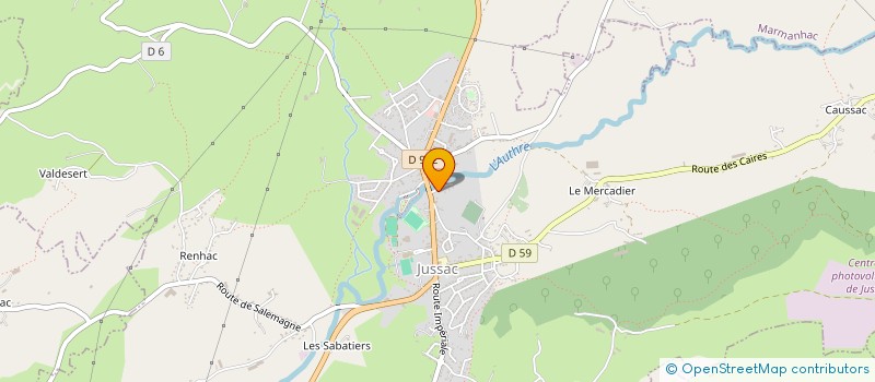 localisation de l'entreprise DENTS DE SCIE à JUSSAC